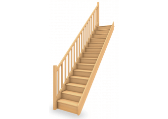 Escalier standard bois droit