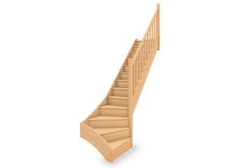 Escalier standard 1/4 tournant bas