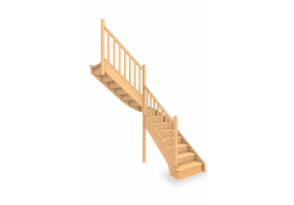 Escalier standard 1/4 tournant milieu