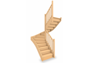 Escalier standard 1/2 tournant