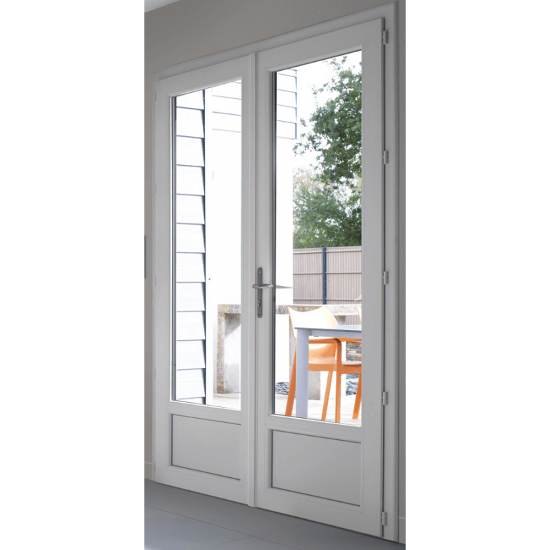 Porte fenêtre PVC blanche sur mesure et personnalisable Premium