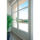 Porte-fenêtre aluminium blanche