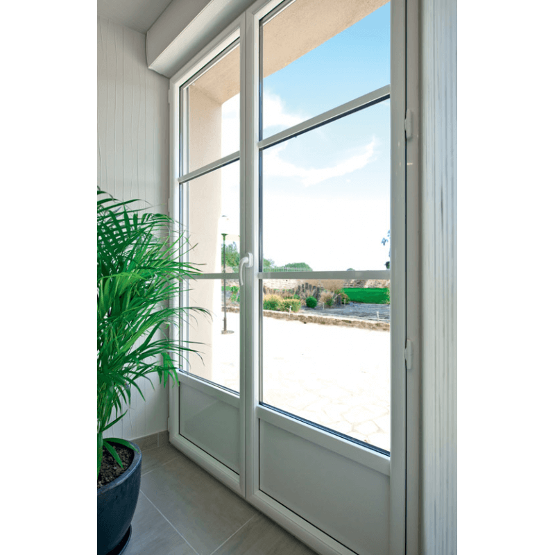 Porte-fenêtre aluminium blanche sur-mesure et standard